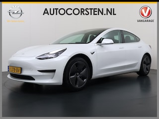 Tesla Model 3 RWD SR plus 325PK SOH 93% LFP Accu Lmv 18" AutoPilot Leder Panoramadak Adaptive-Cruise Camera's Elektr.-Stuur+Stoelen+Spiegels+Geheugen+Easy-Entry+Verwarmde stoelen Park assistent Pdc WIFI Lane-Assist Speed-Assist Navi LED DAB Voorverwarmen interieur via App Keyless One-Pedal-Drive 1e Eigenaar Origineel Nederlandse Auto Fabrieksgarantie op Accu en Motor tot 10-12-2028/160.000km
