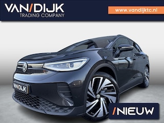 Volkswagen ID.4 Max 77 kWh ✓SOH 90% Rijtest ✓Panoramadak ✓Warmtepomp ✓Matrix LED ✓Head-Up ✓Half Leder Alcantara ✓Sfeerverlichting ✓Navigatie ✓360º Camera ✓Lichtmetaal 21" ✓Parkeersensoren ✓Trekhaak