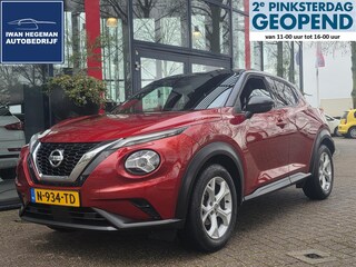 Nissan Juke 1.0 DIG-T Tekna AUTOMAAT | Trekhaak | Navigatie via Apple Carplay | Cruise Control | Climate Control | Parkeersensoren + Camera