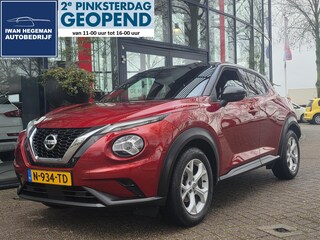 Nissan Juke 1.0 DIG-T Tekna AUTOMAAT | Trekhaak | Navigatie via Apple Carplay | Cruise Control | Climate Control | Parkeersensoren + Camera