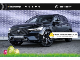 Volvo XC60 2.0 T8 Plug-in hybrid AWD Ultra Black Edition | Luchtvering | Gelamineerd Glas | Trekhaak | Panoramadak | Adaptieve Cruise Control | Head Up Display |