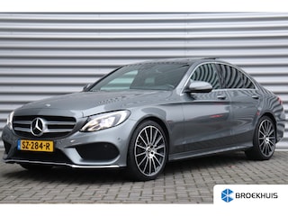 Mercedes-Benz C180 156PK AMG LINE PREMIUM PLUS UPGRADE AUTOMAAT / NAVI / LEDER / CLIMA / FULL-LED / PDC / 19" LMV / PANO. DAK / BLUETOOTH / CRUISECONTROL / NIEUWSTAAT !!