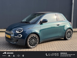 Fiat 500 La Prima 42 kWh Cabrio / Cruise Control / Apple Carplay / Achteruitrijcamera / All Season Banden / Navigatie /