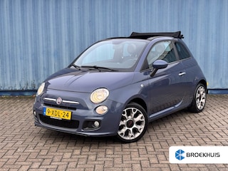Fiat 500 Cabrio 0.9 Turbo 500S Cabrio | Airco | Parkeersensoren achter | Leder/ Stof bekleding | Lederstuurwiel | 16" LM velgen