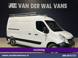 Renault Master 2.3 dCi 131pk L2H2 Inrichting Euro6 Airco | Imperiaal | Navigatie | Cruisecontrol | 2500kg Trekhaak Parkeersensoren, Trap, Sidebars, Bijrijdersbank