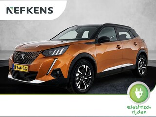Peugeot 2008 SUV EV GT 50 kWh 136pk | Accu SOH 92,3% | Navigatie | Achteruitrijcamera | Full Led koplampen | 3D Cockpit | Half Lederen sportstoelen | Parkeersensoren v+a | Dodehoeksensor | Keyless start | Cruise Control | Climate Control | Apple Carplay / Android Auto | DAB+ radio | Afwijkende dakkleur | Donker getint glas | 17" lichtmetalen velgen |