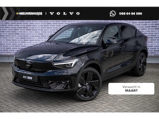 Volvo EC40 Single Motor Extended Range Ultra | Black Edition | Europa | 82 kWh | Adaptive Cruise Control | BLIS | Panoramadak | Harman / Kardon | Nubuck | 360 Camera | 20" | Memory | Elektrische Stoelen | Stoelverwarming voor & achter | Stuuverwarming |