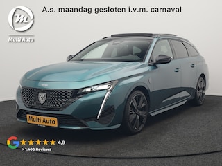 Peugeot 308 SW 1.6 Plug In Hybrid GT Pack Business 225pk Dealer O.H. PHEV | Panodak | Adaptive Cruise | 360 Camera | Lederen Sportstoelen Massage & Memory | Focal Sound | Stoelen & Stuur Verwarmd | Sfeerverlichting | Apple Carplay | Keyless | Navigatie | DAB |