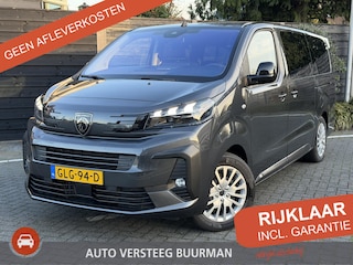 Peugeot Traveller Long 75 kWh 136PK Automaat Navigatie, Achteruitrijcamera, Adaptieve Cruise Control, Stoelverwarming, Stuurwielverwarming, Apple Carplay, Android Auto