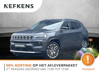 Jeep Compass 4XE 190pk Limited Automaat | Plug-in Hybrid | 1ste eigenaar | Winterpack | Dodehoekdetectie | Camera | 19" LM velgen | Electrische klep