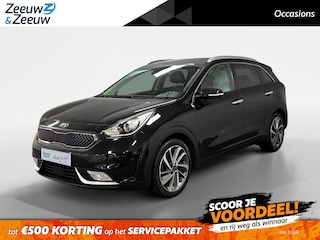 Kia Niro 1.6 GDi First Edition AUTOMAAT AIRCO CAMERA LEER STOELVERWARMING+STOELKOELING STUURVERWARMING LM VELGEN HOGE INSTAP ELECTRISCHE STOELEN JBLSPEAKERS ZEER MOOIE AUTO