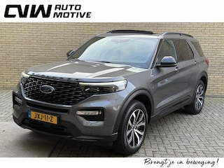 Ford Explorer 3.0 V6 EcoBoost 457pk PHEV ST-Line | Panoramadak | 7-persoons | Lederen bekleding | 360 camera | Afneembare trekhaak | B&O | Adaptieve cruise | Apple CarPlay / Android Auto | Dodehoekdetectie | LED | DAB | Keyless | 20 inch LMV | Stoelverwarming&ventilatie | Volledig dealeronderhouden!