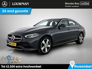 Mercedes-Benz C-klasse 300 e Plug-In Hybride | Trekhaak | Dode Hoek Ass | Sfeerverlichting | Car Play | Stoelverwarming | Parkeerpakket met Camera | Inclusief 24 maanden Mercedes-Benz Certified garantie voor Europa.