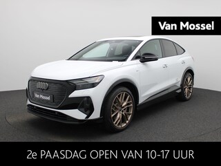 Audi Q4 45 Edition 82 kWh l Adaptive cruise control l Airco l 360 graden camera l Glazen panoramadak l Dodehoekdetectie l Navigatie l Head-up display l Stoelverwarming l Stuurverwarming l Character sound l Apple Carplay / Android Auto