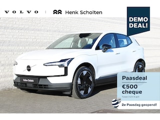Volvo EX30 Single Motor Extended Range Plus Europa 69 kWh | DEMO | Warmtepomp | Stuurwiel/Stoelen voor verwarmbaar | Elektrisch verstelbare stoelen met memory functie | Pilot Assist | Adaptieve Cruise Control | Harman Kardon Soundbar | Google Maps | Google Assistant | Keyless entry | Blis | 19'' Lichtmetalen velgen | Camera achter | Elektrisch bedienbare achterklep