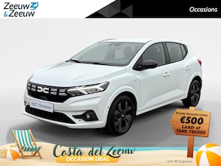Dacia Sandero 90PK TCe Journey | Camera | Armsteun | Climate Control | Parkeersensoren | Apple CarPlay/Android Auto | Licht & Regen Sensor | Cruise Control | Lichtmetalen Velgen | Full LED |