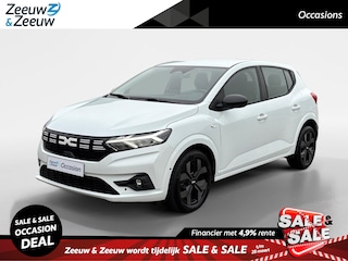 Dacia Sandero 90PK TCe Journey | Camera | Armsteun | Climate Control | Parkeersensoren | Apple CarPlay/Android Auto | Licht & Regen Sensor | Cruise Control | Lichtmetalen Velgen | Full LED |