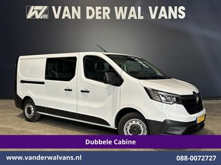Renault Trafic 2.0 Blue dCi 131pk L2H1 Dubbele Cabine Euro6 Fabrieksgarantie Airco | 6-Zits | Apple Carplay | LED 2500kg Trekhaak, Android Auto, Cruisecontrol, Parkeersensoren, Bijrijdersbank