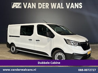 Renault Trafic 2.0 Blue dCi 131pk L2H1 Dubbele Cabine Euro6 Fabrieksgarantie Airco | 6-Zits | Apple Carplay | LED 2500kg Trekhaak, Android Auto, Cruisecontrol, Parkeersensoren, Bijrijdersbank