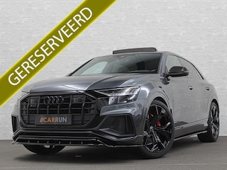 Audi Q8 SQ8 4.0 V8 | RS-Stoelen | Panorama | Massage | Ventilatie | 23'' | B&O Sound | Trekhaak | Bovag Garantie | Carbon | Luchtvering | Black-Optic | Nw.Pr, 220733,=  | Memory | Leder | Matrix-LED | Carplay | 57800,= ex bpm en btw export | BTW Auto 81300,= ex btw.