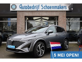 Nissan Qashqai 1.3 MHEV Xtronic Tekna Plus HUD PANO LEER+ALCANTARA MEMORY ACC PRO-PILOT MASSAGE CARPLAY 360-CAMERA RUIT/STUUR/STOELVERWARMING DAB 20"LMV 2xKEYLESS ELEK.KLEP DODEHOEK/VERKEERSBORDDETECTIE ENZ.