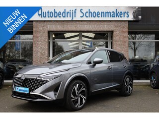 Nissan Qashqai 1.3 MHEV Xtronic Tekna Plus HUD PANO LEER+ALCANTARA MEMORY ACC PRO-PILOT MASSAGE CARPLAY 360-CAMERA RUIT/STUUR/STOELVERWARMING DAB 20"LMV 2xKEYLESS ELEK.KLEP DODEHOEK/VERKEERSBORDDETECTIE ENZ.