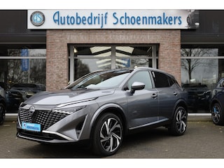 Nissan Qashqai 1.3 MHEV Xtronic Tekna Plus HUD PANO LEER+ALCANTARA MEMORY ACC PRO-PILOT MASSAGE CARPLAY 360-CAMERA RUIT/STUUR/STOELVERWARMING DAB 20"LMV 2xKEYLESS ELEK.KLEP DODEHOEK/VERKEERSBORDDETECTIE ENZ.