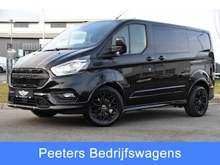 Ford Transit Custom 320 2.0 TDCI L1H1 Sport DC Black Edition Marge, Cruise, Camera, Carplay, 170pk, Automaat, Leder, Stoelverwarming, 2 x Schuifdeur, LED, Uniek!