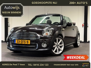 Mini Cooper Cabrio 1.6 Cooper|NL AUTO|LEDER|107DKM|Clima|XENON|GOED ONDERHOUDEN