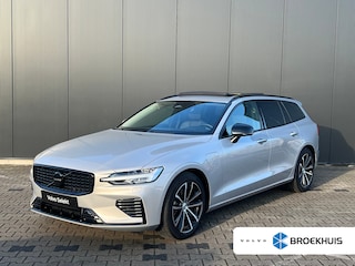 Volvo V60 T6 Plug-in hybrid AWD Ultra Dark | Panoramadak | Head-up Display | Harman Kardon | Leder | Adaptieve Cruise Control | Trekhaak |