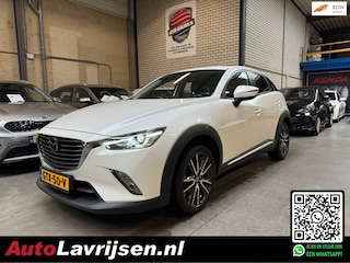 Mazda CX-3 2.0 SkyActiv-G 120 TS BOM VOL OPTIES PARELMOER NAVI/CAMERA CRUISE 18 INCH ZWART LEDER BOSE KEYLESS AFN.TREKHAAK!!