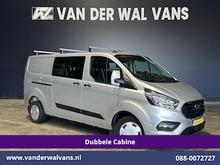 Ford Transit Custom 2.0 TDCI 131pk L2H1 Dubbele Cabine Euro6 Airco | 6-Zits | Camera | LED | 2800kg Trekhaak | Cruisecontrol Verwarmde voorruit, Android Auto, Dakdragers, Parkeersensoren