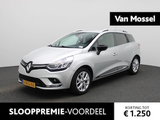 Renault Clio Estate 0.9 TCe Limited | TREKHAAK | KEYLESS | BASS REFLEX GELUIDSSYSTEEM | ACHTERUITRIJCAMERA | PARKEERSENSOREN ACHTER | BLUETOOTH | DAB RADIO | NAVIGATIE | AIRCO | CRUISE CONTROL | VERLICHTING AUTOMATISCH |