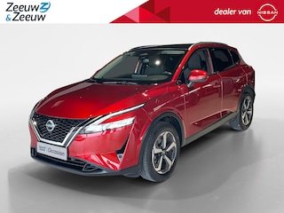 Nissan Qashqai 1.3 MHEV Xtronic N-Connecta *Automaat*Navi+Camera*Climate Control*Panoramadak*Trekhaak*LM.Velgen*1ste eigenaar!