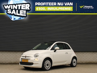 Fiat 500 Lounge 70pk Hybrid I Wintersale | Panoramadak I Cruise Control I Apple Carplay/Android Auto I Lichtmetalen Velgen