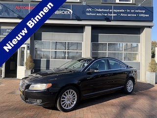 Volvo S80 3.2 Momentum Yongtimer Bj 2007 Leer,Navi,17Inch,Cruise Dealer onderhouden
