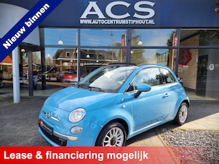 Fiat 500 1.2 Lounge | Leder | Keurig onderhouden | El. cabriokap | Zeer nette staat!