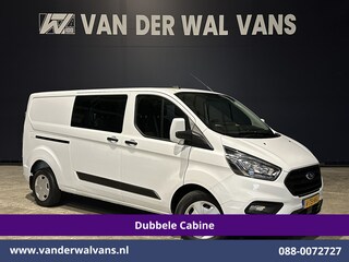 Ford Transit Custom 2.0 TDCI 131pk L2H1 Dubbele Cabine Euro6 Airco | 6-Zits | Navigatie | LED | Apple Carplay | Cruisecontrol Android Auto, Parkeersensoren, Stoelverwarming, Verwarmde voorruit, 2800kg trekvermogen