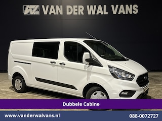 Ford Transit Custom 2.0 TDCI 131pk L2H1 Dubbele Cabine Euro6 Airco | 6-Zits | LED | Cruisecontrol | 2800kg trekhaak Parkeersensoren, Stoelverwarming