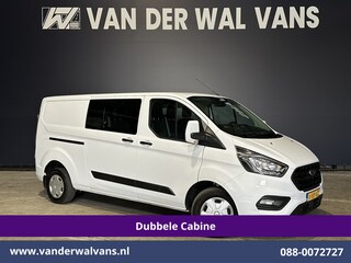 Ford Transit Custom 2.0 TDCI 131pk L2H1 Dubbele Cabine Euro6 Airco | 6-Zits | LED | Cruisecontrol | 2800kg trekhaak Parkeersensoren, Stoelverwarming