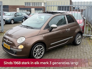 Fiat 500 0.9 TwinAir Blackjack UNIEKE UITVOERING! SCHUIF PANORAMA l LEER l AIRCO l LMV l PDC l MTF l TOPSTAAT l GOED ONDERHOUDEN!