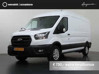 Ford Transit 350 2.0 TDCI | L3 H2 | TREND | NAVIGATIE | STOELVERWARMING | PARKEERSENSOREN | TREKHAAK 2500 KG | AIRCO | CRUISE | 3-ZITS | LAADRUIMTE PAKKET | CARPLAY | ANDROID AUTO