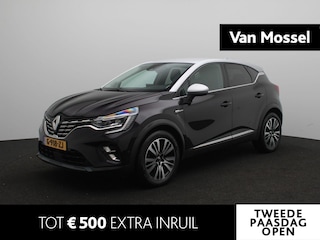 Renault Captur TCe 130 EDC Automaat Initiale Paris | EASY LINK Navigatiesysteem incl Bose® met 9,3” touchscreen + Apple CarPlay & Android Auto | Bekleding rundleder ‘Initiale Paris Noir’ | Lichtmetalen wielen 18” ‘Initiale Paris’ |