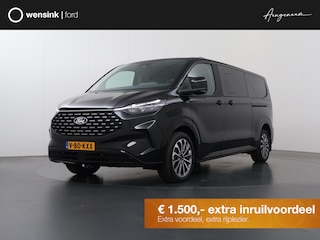 Ford Tourneo | 320 2.0 TDCI | L2 H1 | 170 PK | TITANIUM X | 360 CAMERA | ADAPTIVE CRUISE | STOELVERWARMING | LEDER | STUURWIELVERWARMING | NAVIGATIE | CLIMATE CONTROL | BLIND-SPOT | 2500 KG AHW TREKHAAK | 19" LICHTMETALEN VELGEN