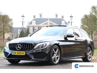 Mercedes-Benz C-klasse Estate 180 AMG SPORT | NL-AUTO! | FULL OPTION! | PANODAK | LUXE LEDER | BURMESTER | DEALER OH! | STOELVERWARMING | GROOT NAVI | CAMERA | FULL LED | PARK SENS V+A | PRACHTIGE STAAT!