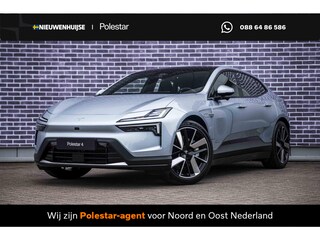 Polestar 4 Long Range Single motor 100 kWh Pilot | Plus | | Adaptive cruise control + Pilot assist | Lane change assist | 360 camera | Harman Kardon Premium Sound | Head-up display | Pixel Led koplampen + adaptief grootlicht | Elektrisch bedienbare achterklep met voetsensor | 12-voudig verstelbare stoelen | Elektrisch verstelbare rugleuning achter |  | Stoel + stuurwielverwarming | verwarmde achterbank | 22kw AC Laden | 21" LM |