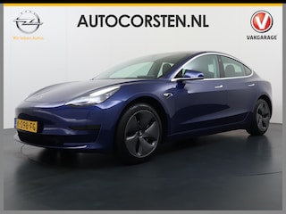 Tesla Model 3 RWD SR plus 325PK LFP Accu Trekhaak Lmv 18" AutoPilot Leder Panoramadak Adaptive-Cruise Camera's Elektr.-Stuur+Stoelen+Spiegels+Geheugen+Easy-Entry+Verwarmde stoelen Park assistent Pdc WIFI Lane-Assist Speed-Assist Navi LED DAB Voorverwarmen Keyless One-Pedal-Drive SOH 88% 1e Eigenaar Origineel Nederlandse Auto Fabrieksgarantie op Accu en Motor tot 15-12-2028/160.000km