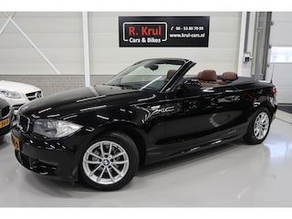 BMW 1-serie Cabrio 118i Airco-ecc Bruin Leer Stoelverwarming voor handel of export!! Sportvelgen Boekjes aanwezig de motor lekt wat olie !!