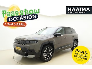 Jeep Compass First Edition 74 kWh | Nu in de showroom! | Camera's rondom | Focal audio | Elektrische achterklep | 20'' lichtmetalen velgen | Warmtepomp | Elektrische stoelen/massagestoel