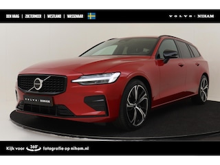 Volvo V60 B4 (M-HYBRID) PLUS DARK -GEVENT.LEDER|CAMERA|TREKHAAK|ADAP.CRUISE|POWER-SEATS|19"